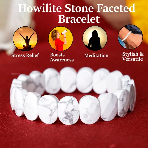 Howlite_Stone_Faceted_Bracelet